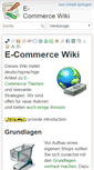 Mobile Screenshot of de.ecommercewiki.info